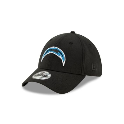 Los Angeles Chargers Gorra | New Era NFL Logo Elements 2.0 39thirty Stretch Fit Cap Mexico - Negros